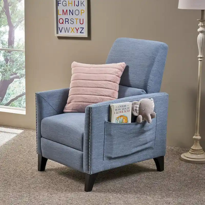 Fauteuil inclinable contemporain en tissu Alscot Push Back par Christopher Knight Home