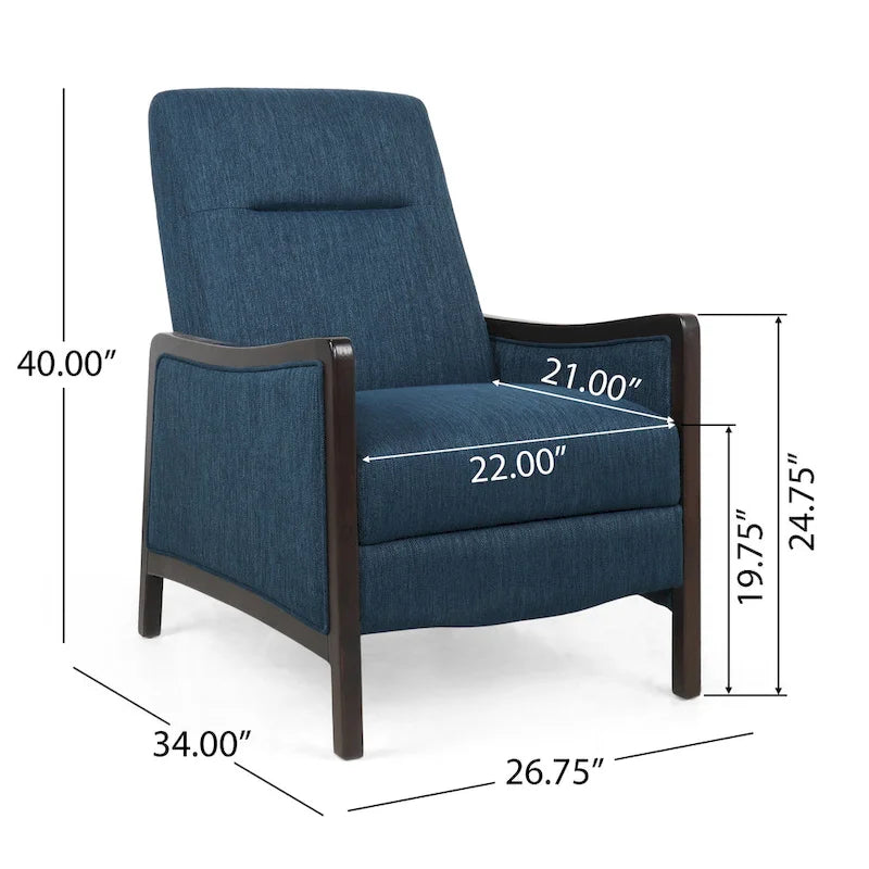 Fauteuil inclinable contemporain rembourré Veatch de Christopher Knight Home