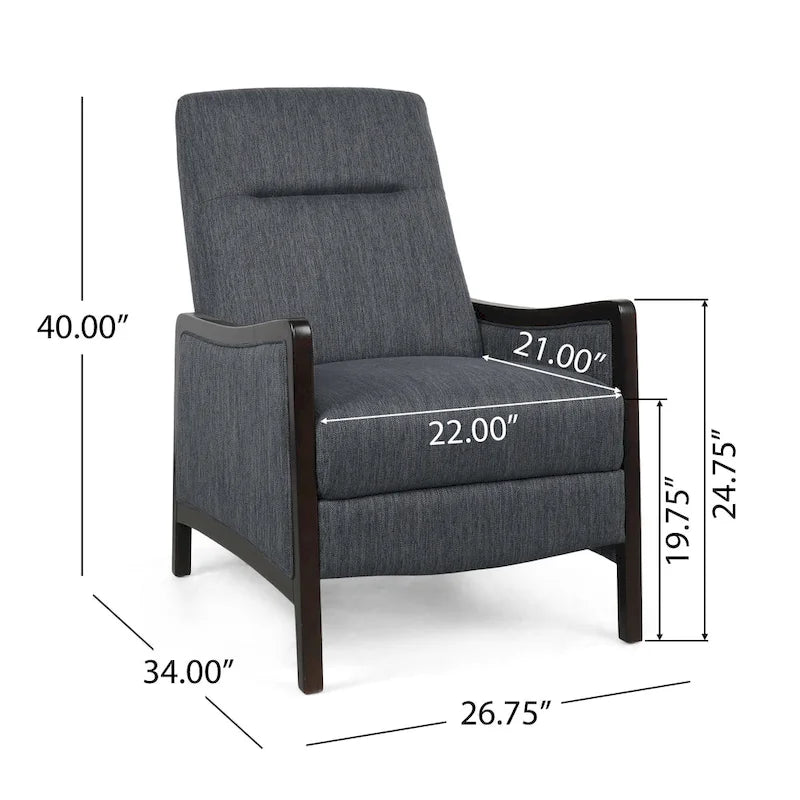Fauteuil inclinable contemporain rembourré Veatch de Christopher Knight Home