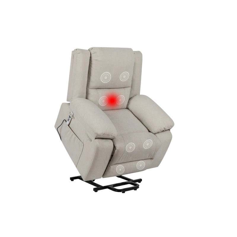 Fauteuil inclinable électrique releveur avec massage