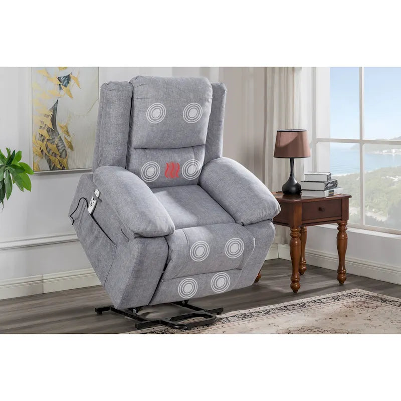 Fauteuil inclinable électrique releveur avec massage