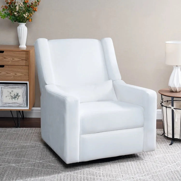Fauteuil inclinable motorisé de luxe Tanya avec fonction pivotante et basculante, fauteuil inclinable de salon rembourré avec support lombaire