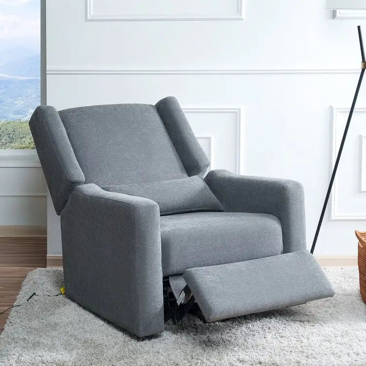 Fauteuil inclinable motorisé de luxe Tanya avec fonction pivotante et basculante, fauteuil inclinable de salon rembourré avec support lombaire
