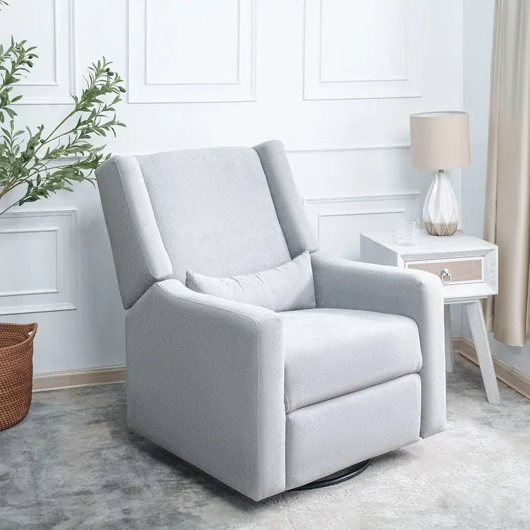 Fauteuil inclinable motorisé de luxe Tanya avec fonction pivotante et basculante, fauteuil inclinable de salon rembourré avec support lombaire