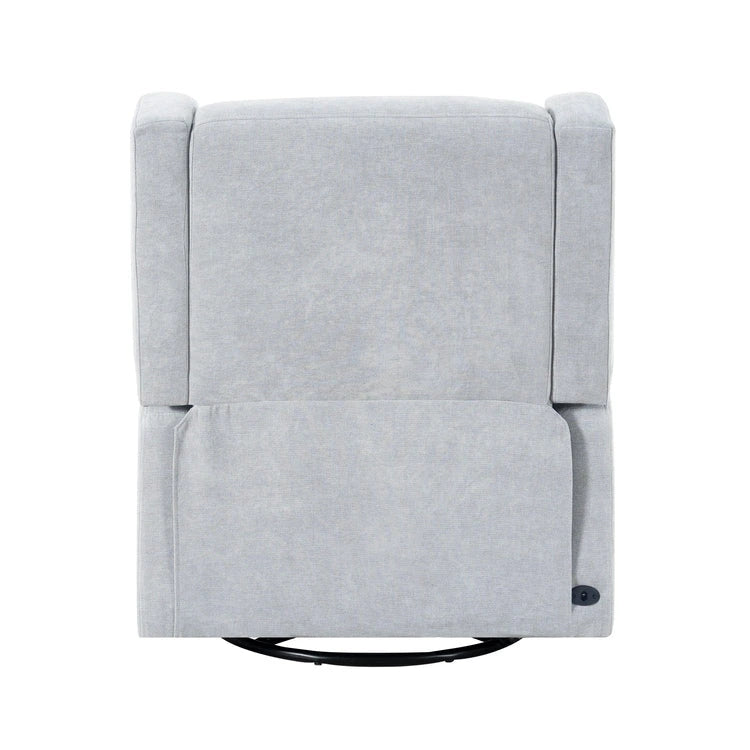 Fauteuil inclinable motorisé de luxe Tanya avec fonction pivotante et basculante, fauteuil inclinable de salon rembourré avec support lombaire