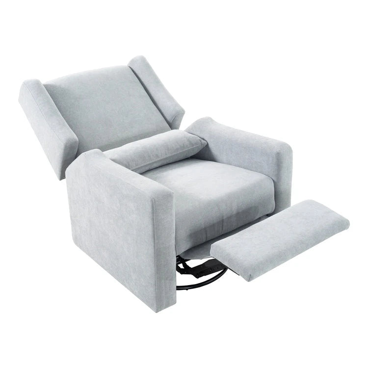 Fauteuil inclinable motorisé de luxe Tanya avec fonction pivotante et basculante, fauteuil inclinable de salon rembourré avec support lombaire
