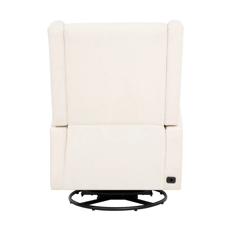 Fauteuil inclinable motorisé de luxe Tanya avec fonction pivotante et basculante, fauteuil inclinable de salon rembourré avec support lombaire