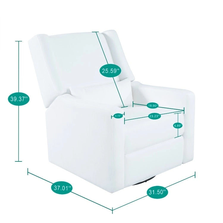 Fauteuil inclinable motorisé de luxe Tanya avec fonction pivotante et basculante, fauteuil inclinable de salon rembourré avec support lombaire