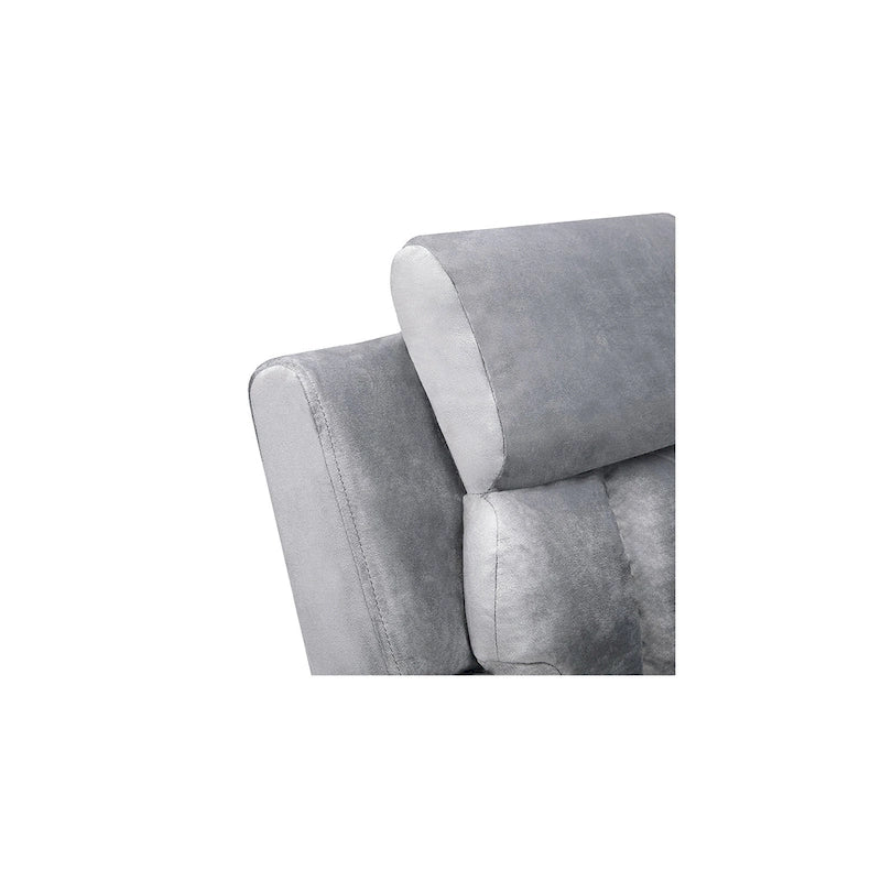 Fauteuil inclinable de luxe pour enfants avec repose-pieds, appuie-tête et 2 porte-gobelets, en microfibre, pour les enfants de 3 ans et plus