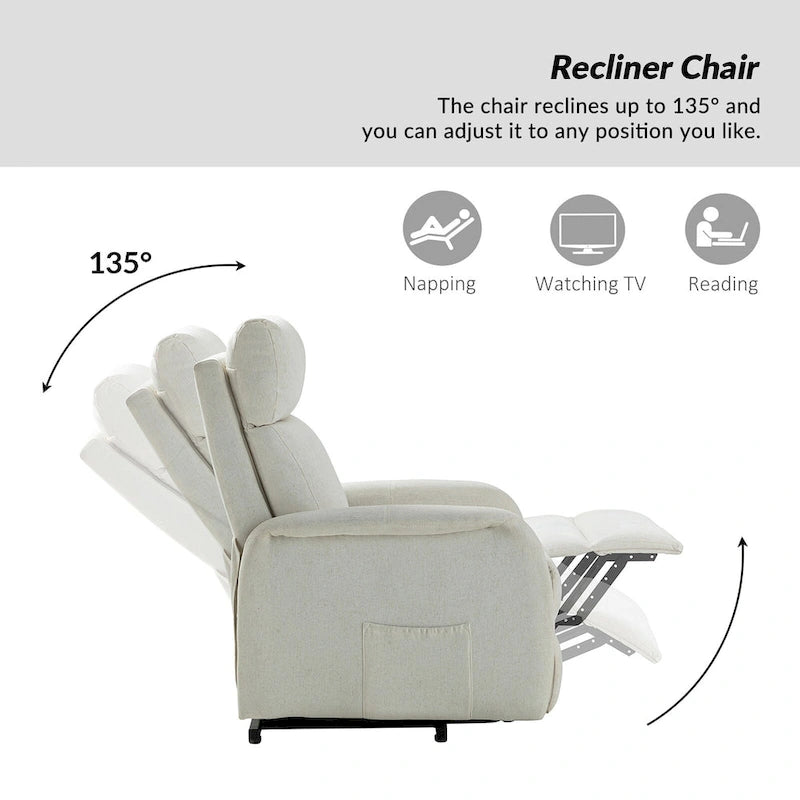 Fauteuil inclinable Elisa Power avec assistance à distance, ensemble de 2, avec base en métal