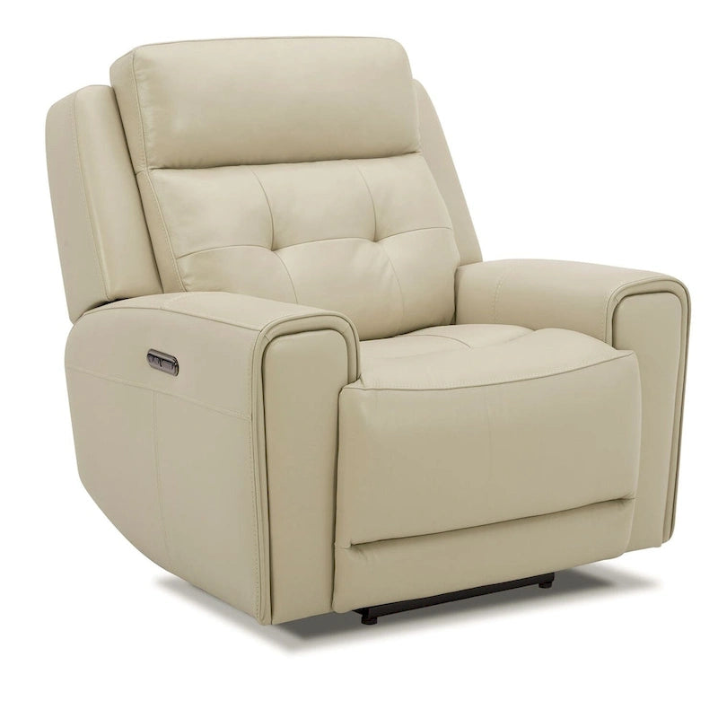 Fauteuil inclinable électrique en cuir Carrington