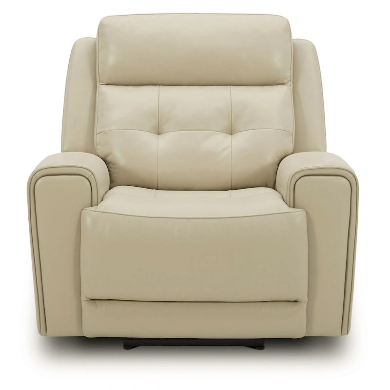 Fauteuil inclinable électrique en cuir Carrington