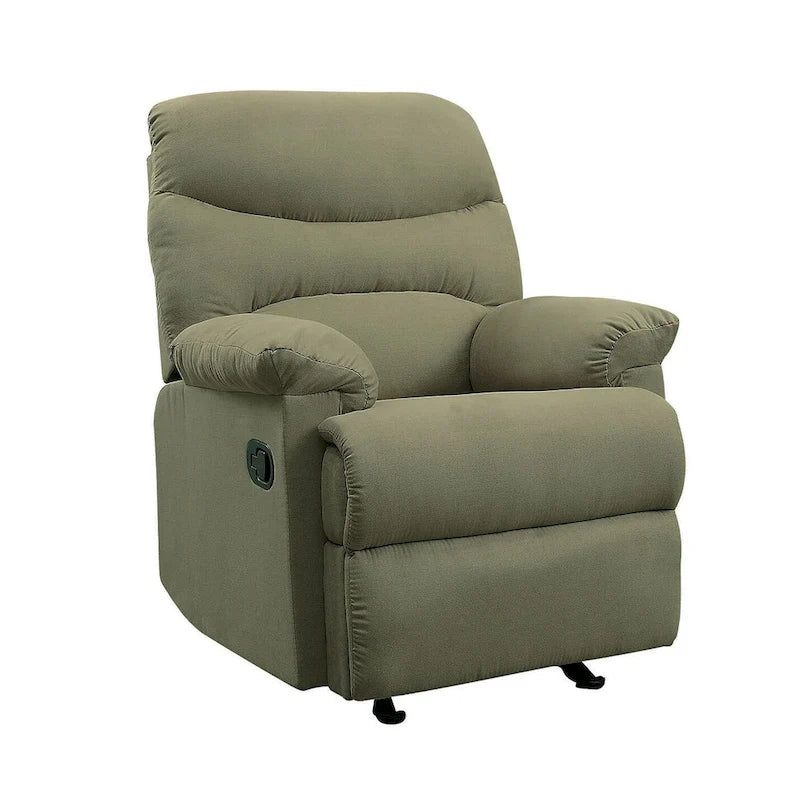 Fauteuil inclinable Ryane avec accoudoirs rembourrés et dossier capitonné