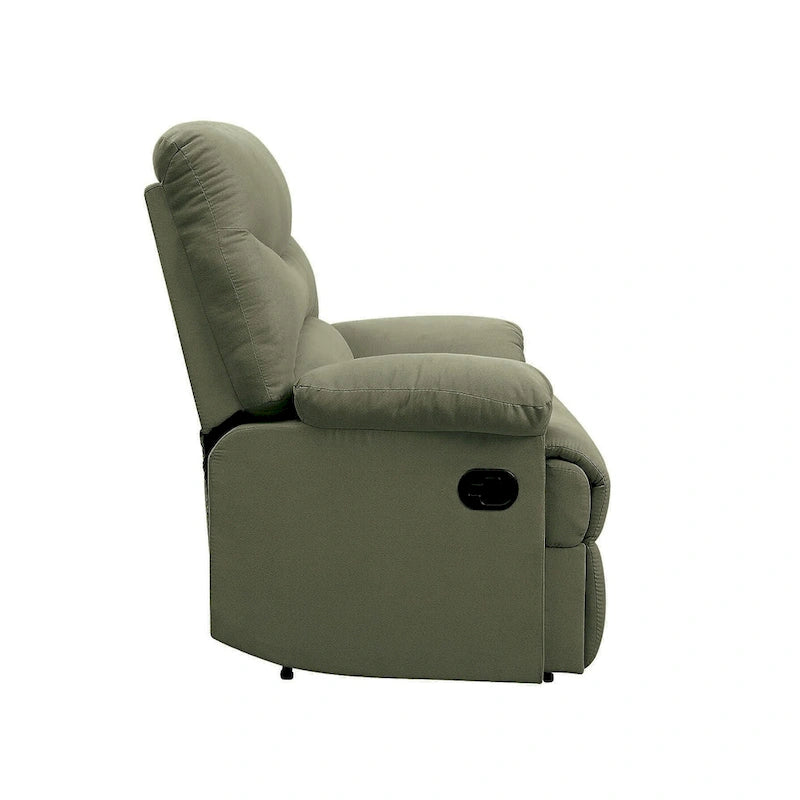 Fauteuil inclinable Ryane avec accoudoirs rembourrés et dossier capitonné
