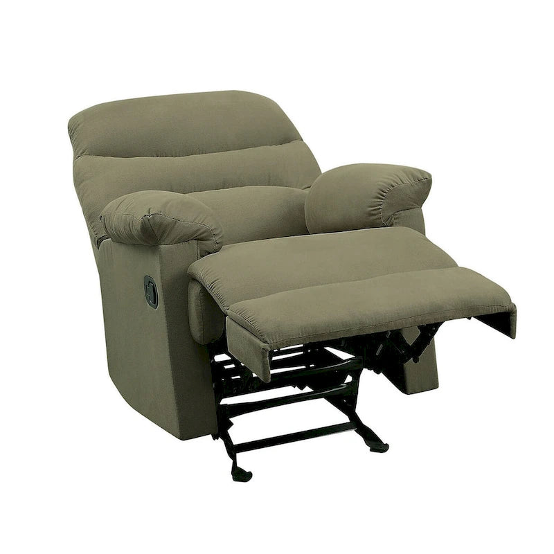 Fauteuil inclinable Ryane avec accoudoirs rembourrés et dossier capitonné