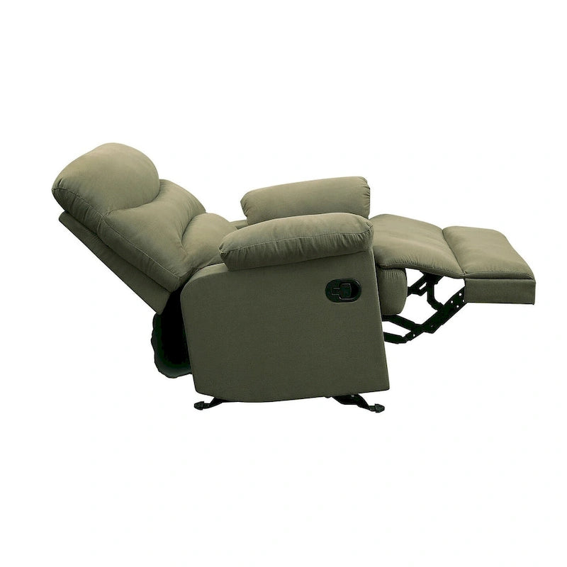 Fauteuil inclinable Ryane avec accoudoirs rembourrés et dossier capitonné