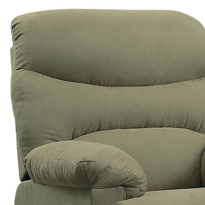Fauteuil inclinable Ryane avec accoudoirs rembourrés et dossier capitonné