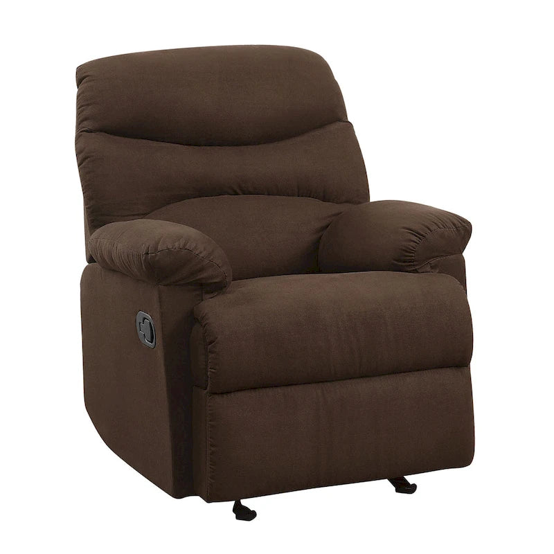 Fauteuil inclinable Ryane avec accoudoirs rembourrés et dossier capitonné