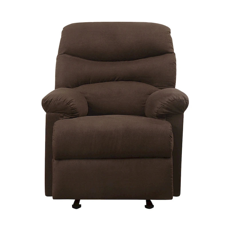 Fauteuil inclinable Ryane avec accoudoirs rembourrés et dossier capitonné