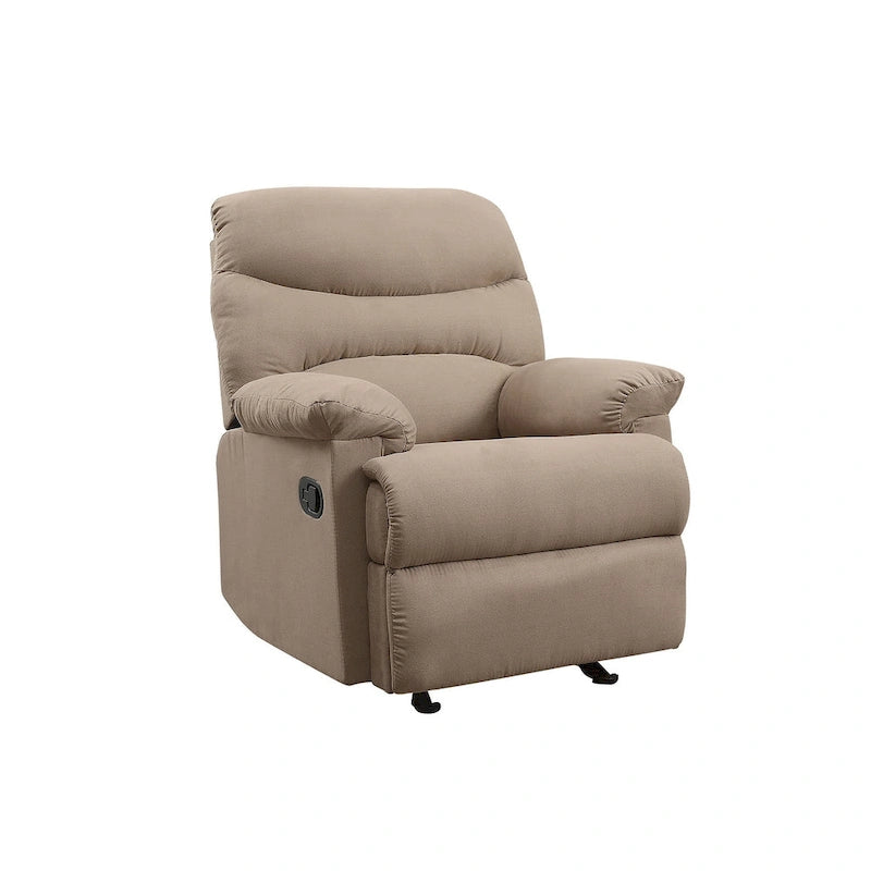 Fauteuil inclinable Ryane avec accoudoirs rembourrés et dossier capitonné