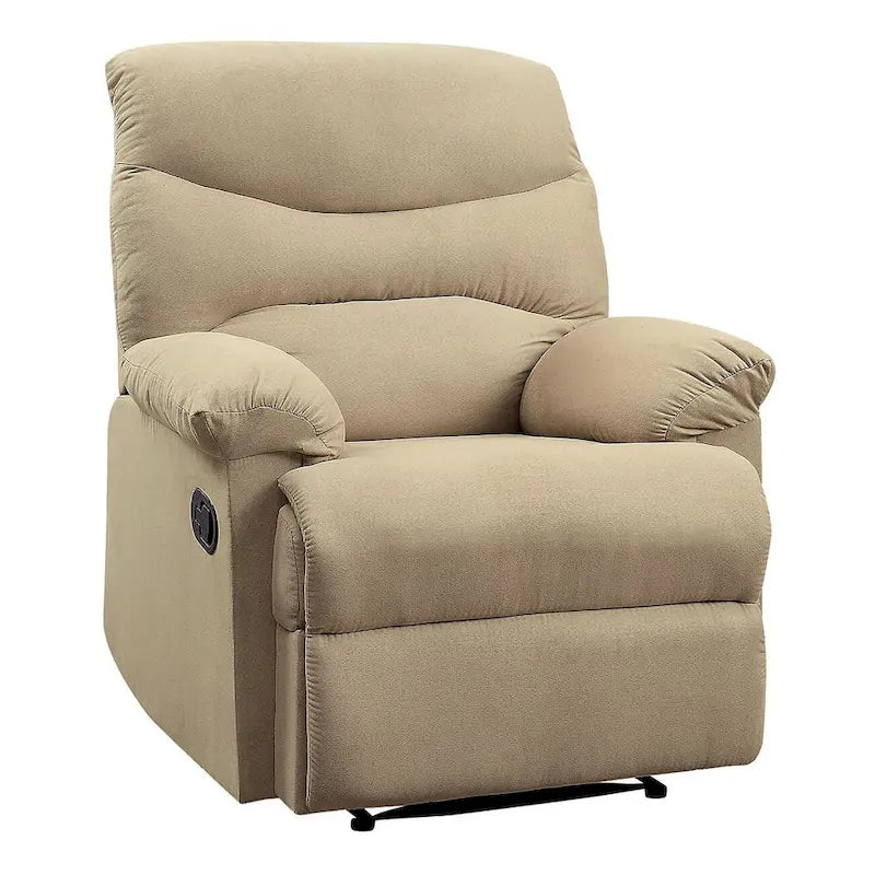 Fauteuil inclinable Ryane avec accoudoirs rembourrés et dossier capitonné