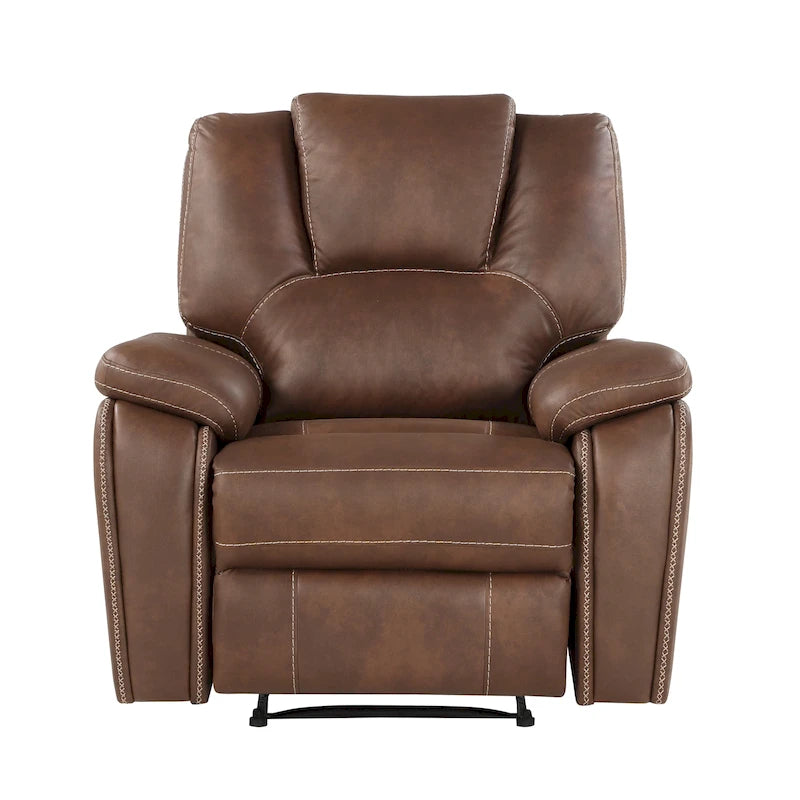 Fauteuil inclinable manuel en similicuir Kameryn de Steve Silver