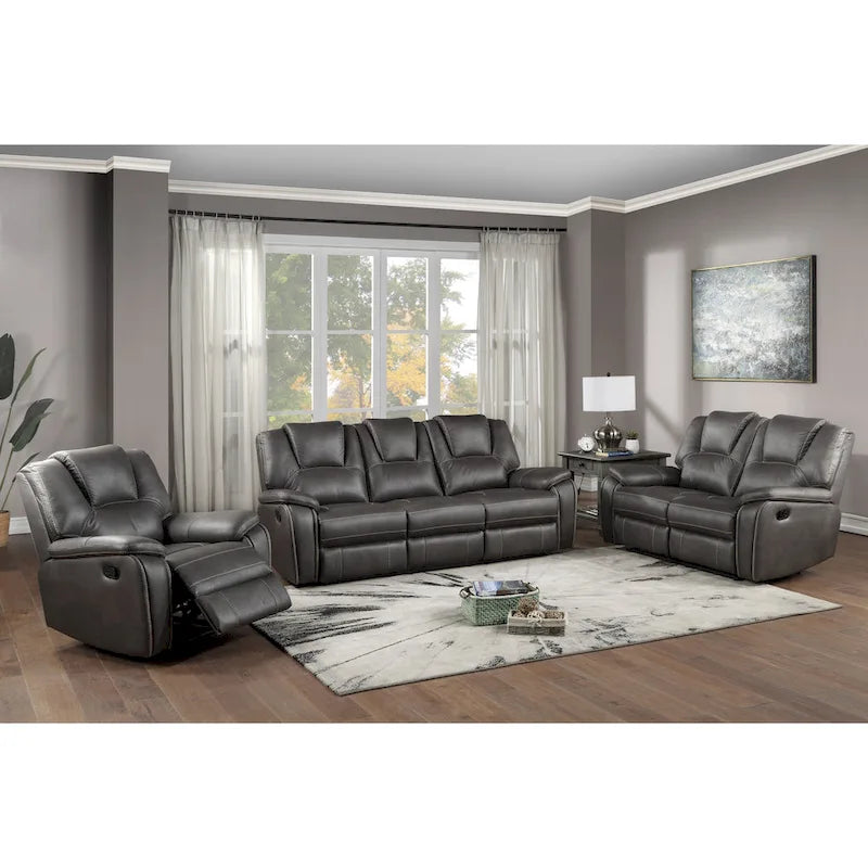 Fauteuil inclinable manuel en similicuir Kameryn de Steve Silver