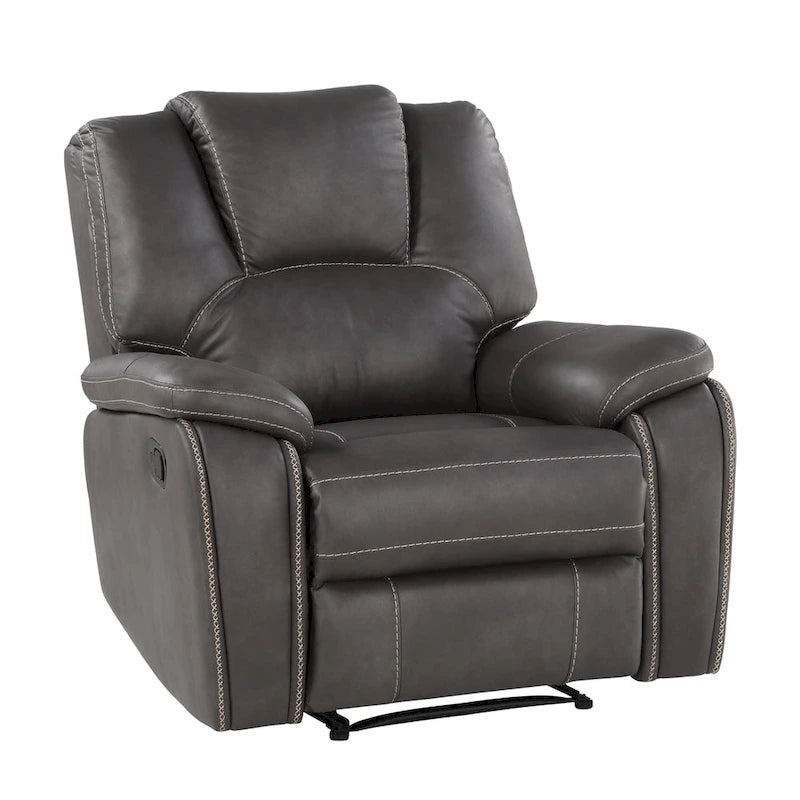 Fauteuil inclinable manuel en similicuir Kameryn de Steve Silver