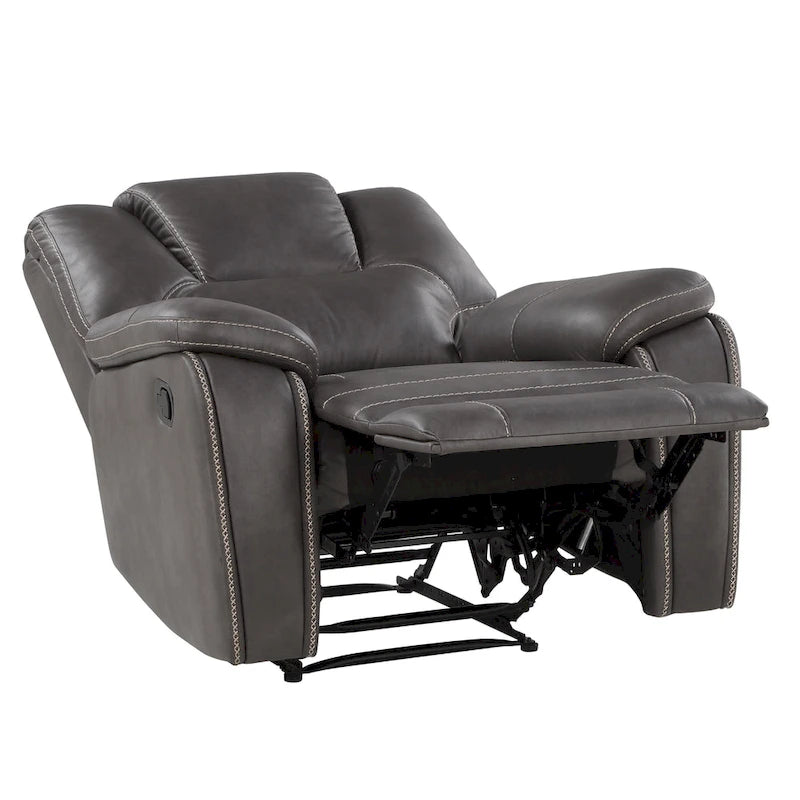 Fauteuil inclinable manuel en similicuir Kameryn de Steve Silver