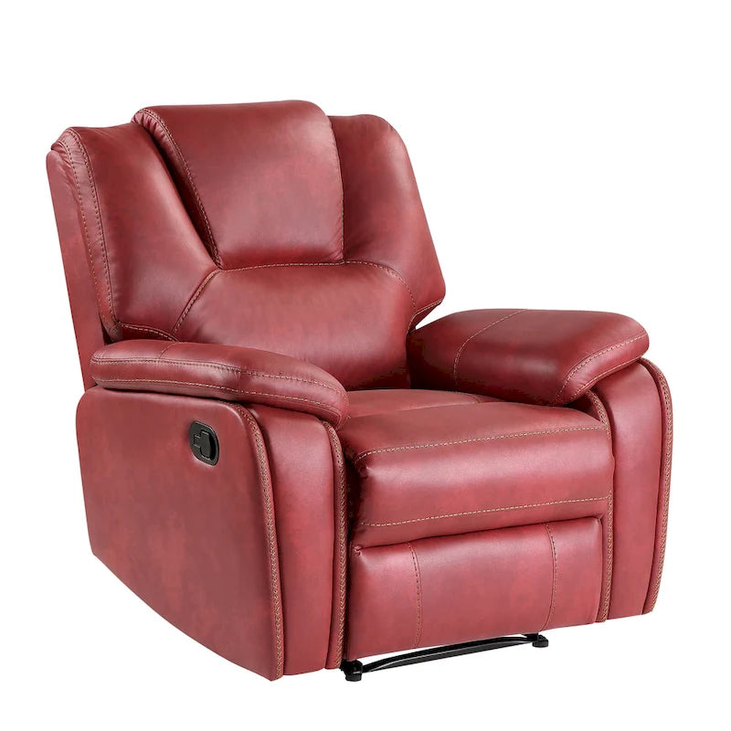 Fauteuil inclinable manuel en similicuir Kameryn de Steve Silver