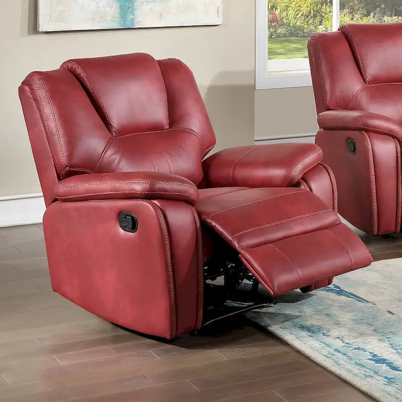 Fauteuil inclinable manuel en similicuir Kameryn de Steve Silver