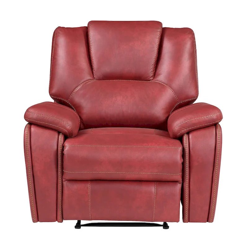 Fauteuil inclinable manuel en similicuir Kameryn de Steve Silver