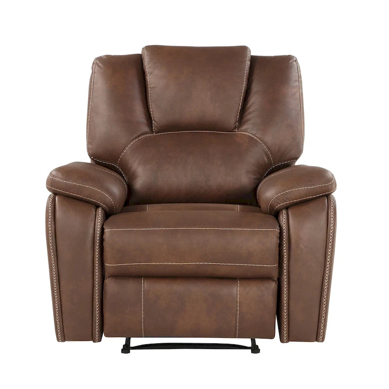 Fauteuil inclinable manuel en similicuir Kameryn de Steve Silver