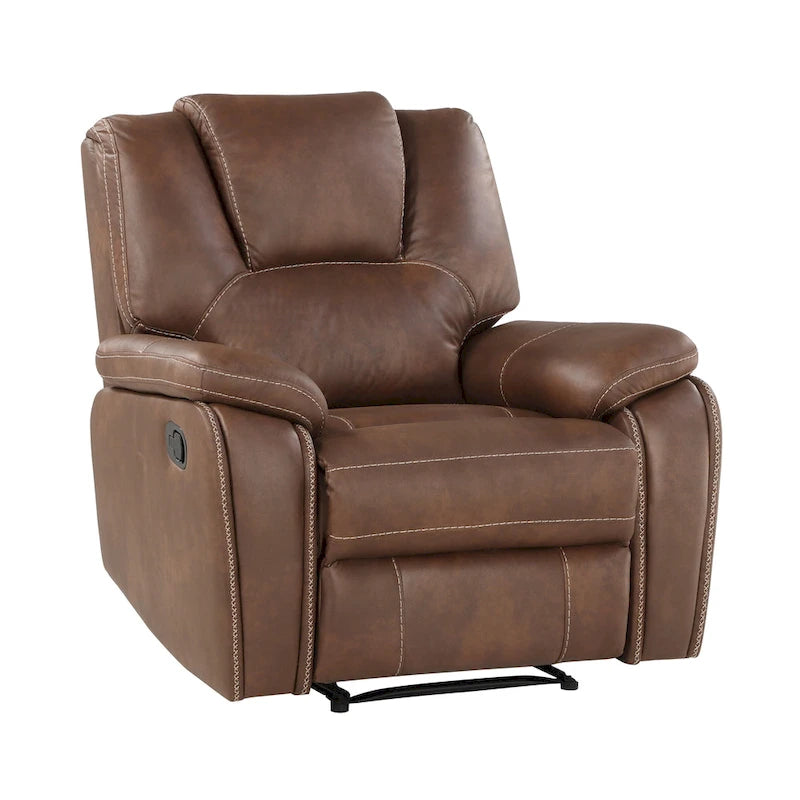 Fauteuil inclinable manuel en similicuir Kameryn de Steve Silver