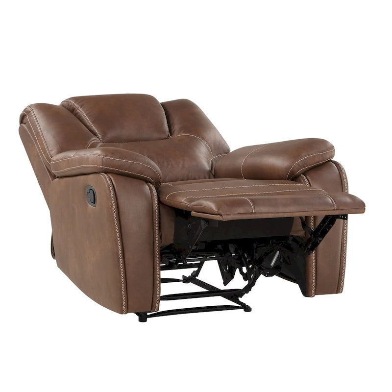 Fauteuil inclinable manuel en similicuir Kameryn de Steve Silver