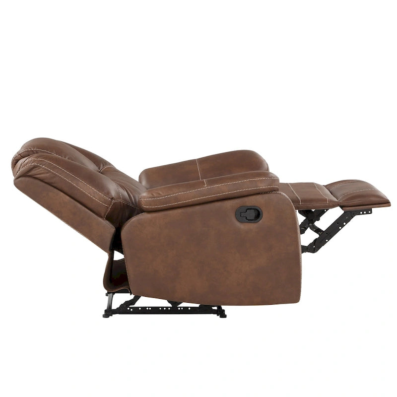 Fauteuil inclinable manuel en similicuir Kameryn de Steve Silver
