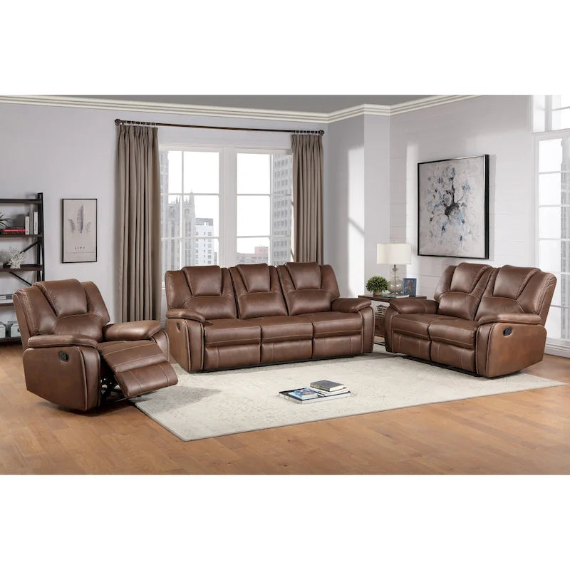 Fauteuil inclinable manuel en similicuir Kameryn de Steve Silver