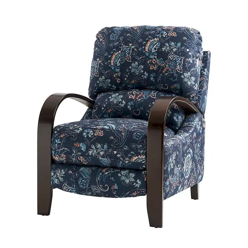 Fauteuil inclinable manuel Rita en cuir véritable par Hulala Home