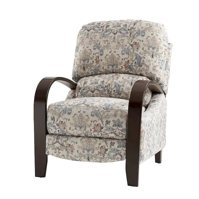 Fauteuil inclinable manuel Rita en cuir véritable par Hulala Home
