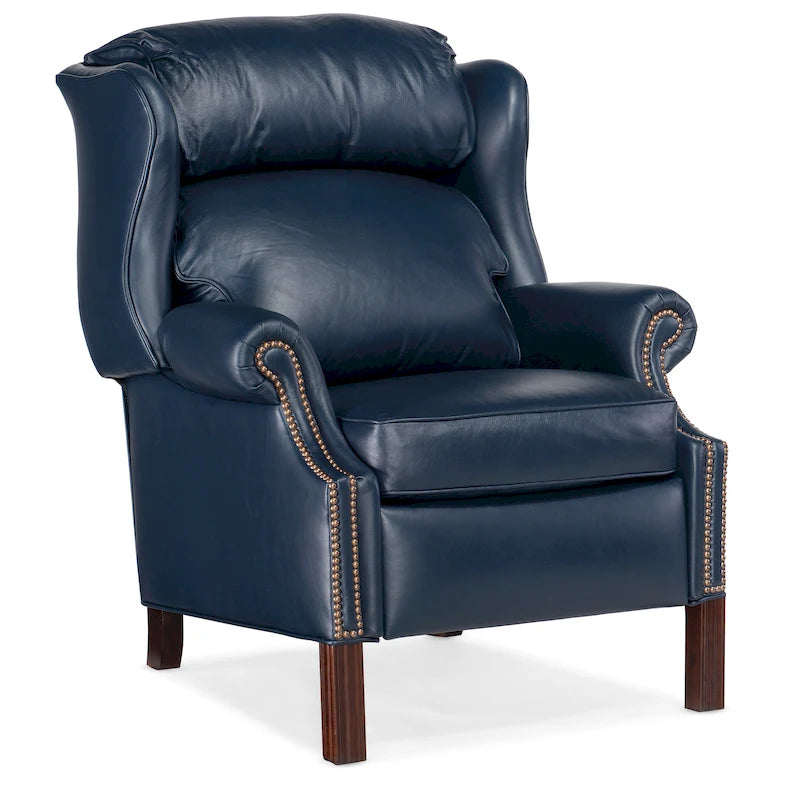 Fauteuil à oreilles inclinable de style Chippendale