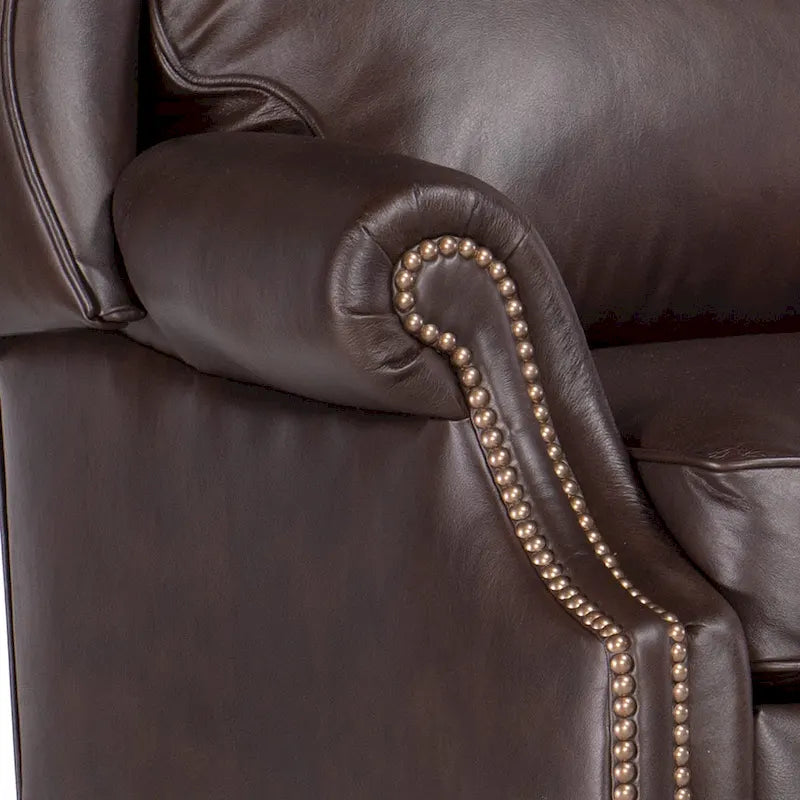 Fauteuil à oreilles inclinable de style Chippendale