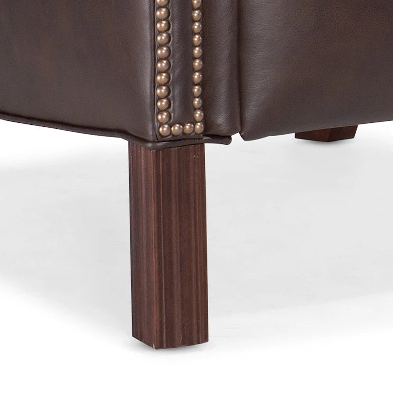 Fauteuil à oreilles inclinable de style Chippendale