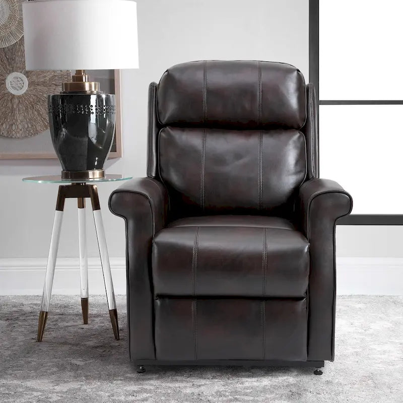 Fauteuil inclinable releveur électrique pour personnes âgées en similicuir GZMR