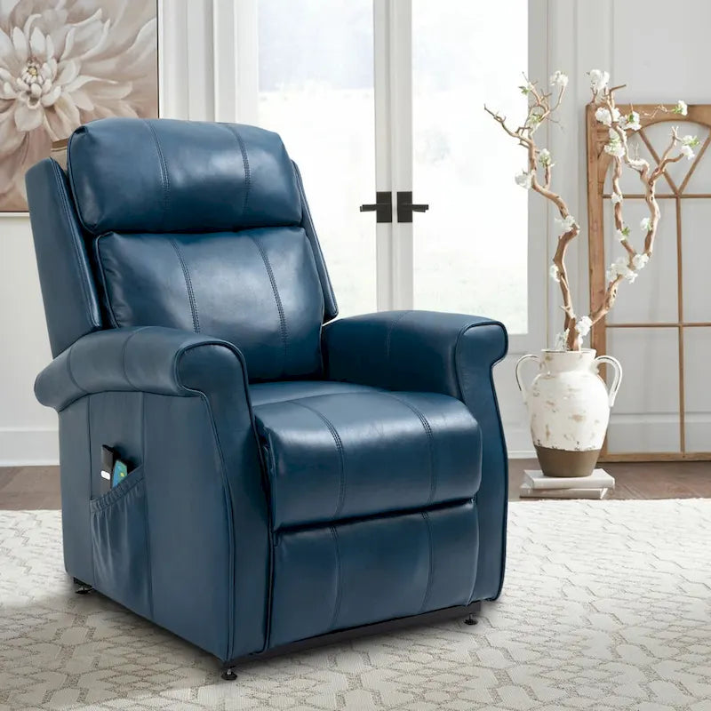 Fauteuil inclinable releveur électrique pour personnes âgées en similicuir GZMR