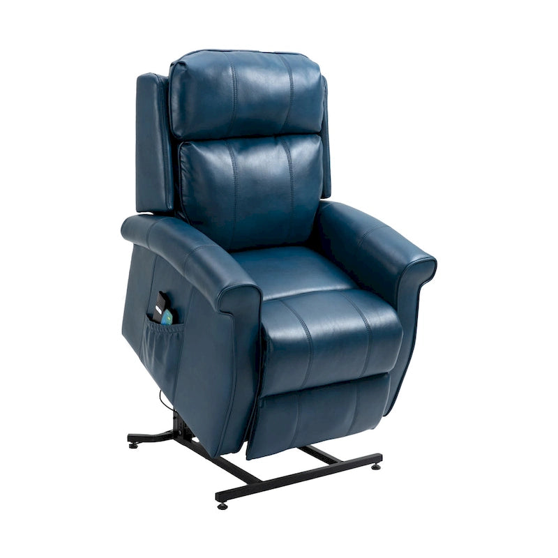 Fauteuil inclinable releveur électrique pour personnes âgées en similicuir GZMR