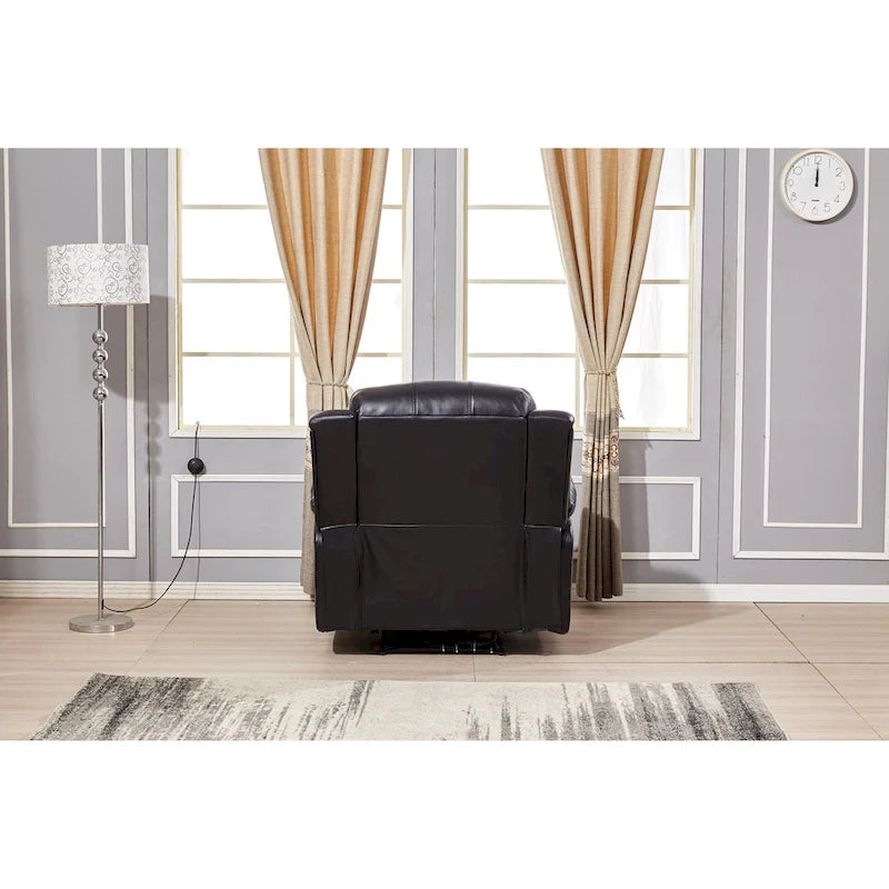 Fauteuil inclinable individuel en cuir collé Betsy Furniture Power Rclining 8018