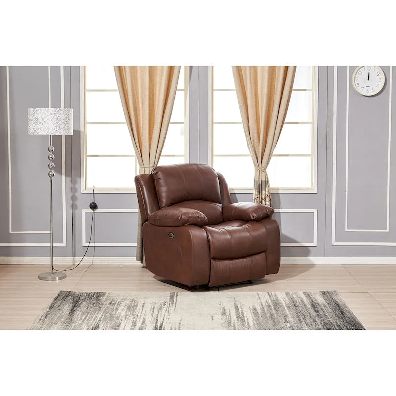 Fauteuil inclinable individuel en cuir collé Betsy Furniture Power Rclining 8018