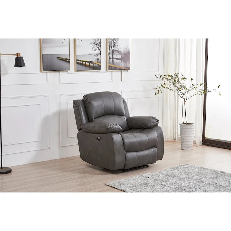 Fauteuil inclinable individuel en cuir collé Betsy Furniture Power Rclining 8018