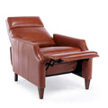 Fauteuil inclinable Brooklyn en similicuir à dossier poussoir de Greyson Living
