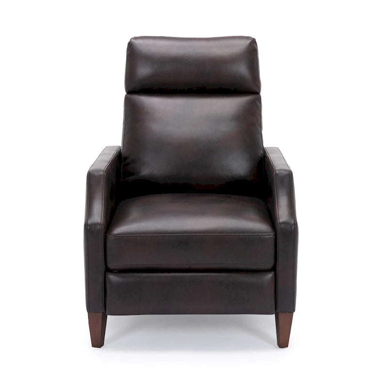 Fauteuil inclinable Brooklyn en similicuir à dossier poussoir de Greyson Living